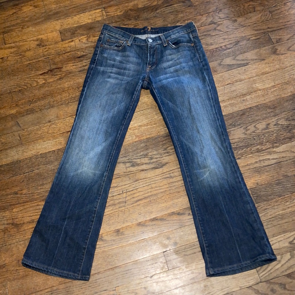 7 for all mankind boot cut jeans size 28